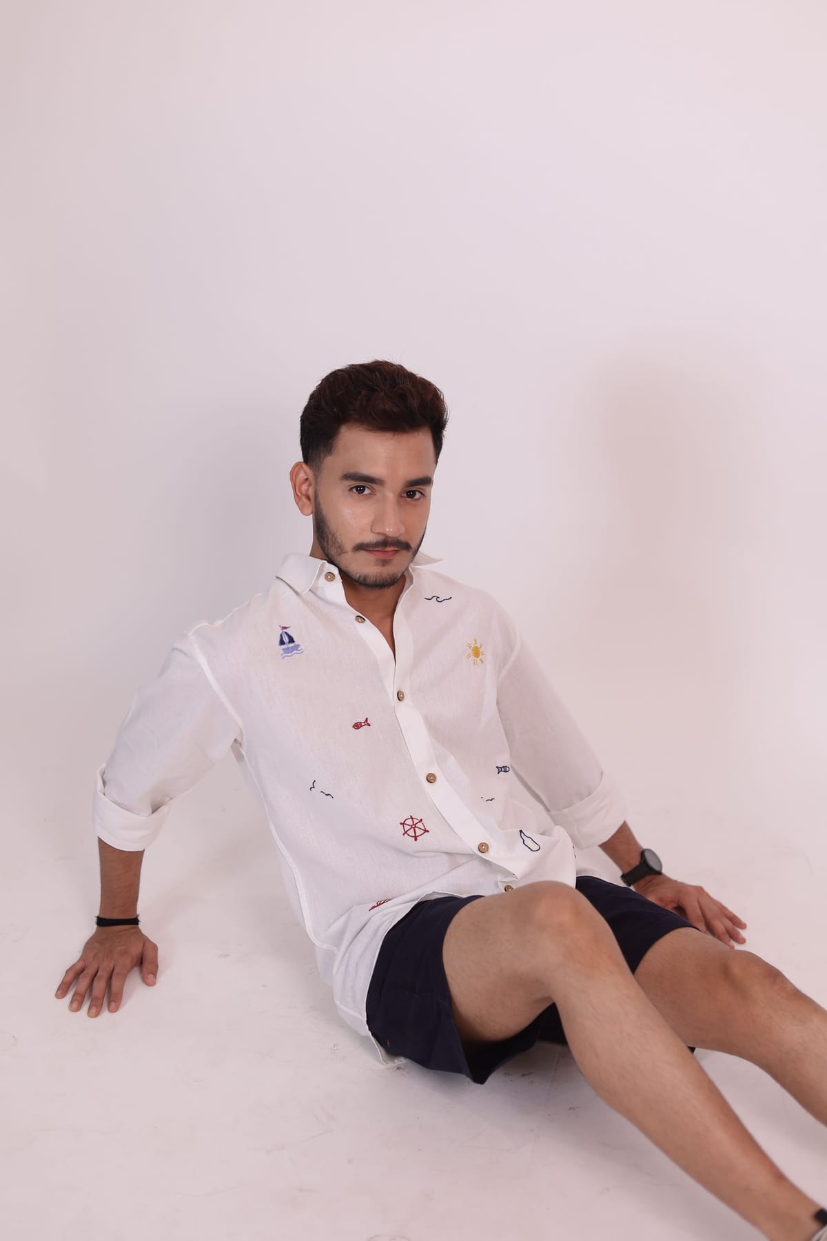 Costal King Hand Embroidered Shirt view 3