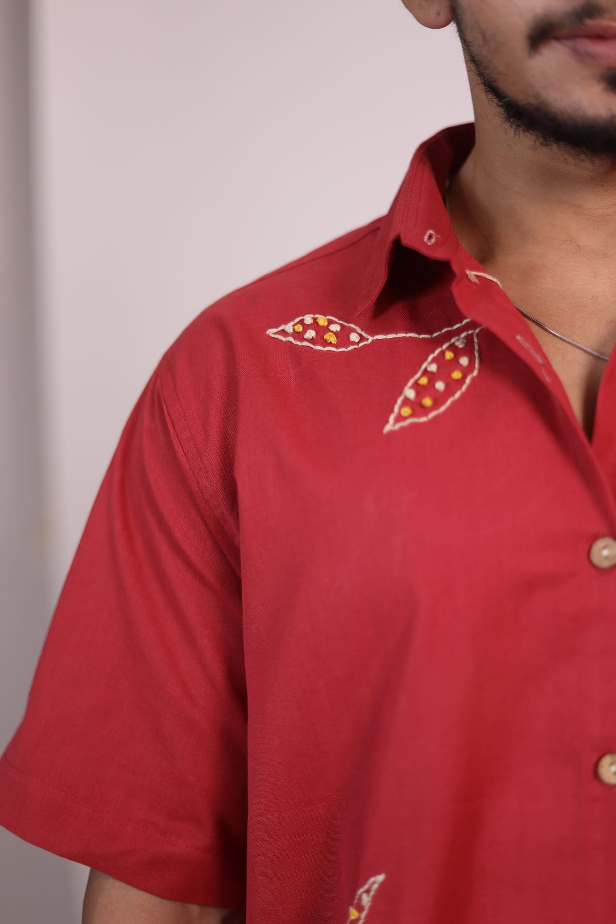 French Knotted Leaves Shirt view 6