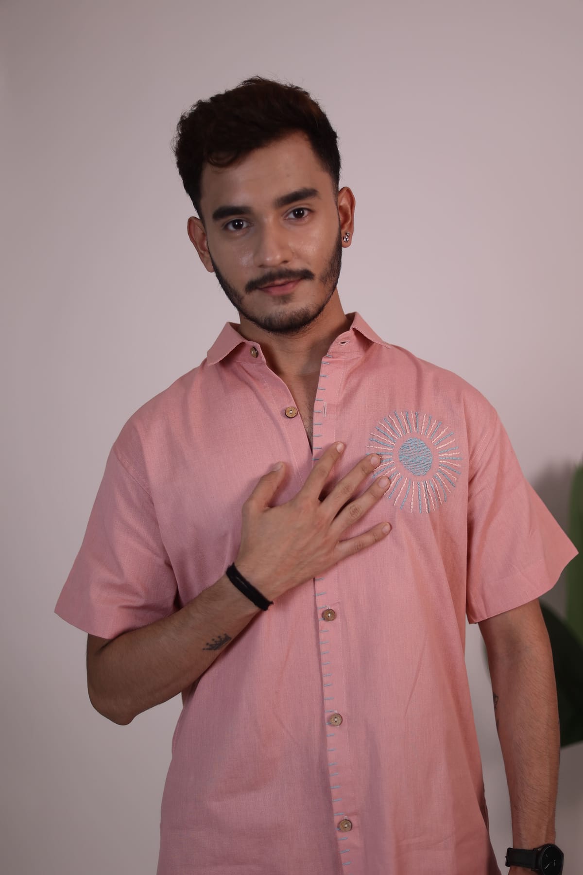 The Solstice Hand Embroidered Artisan Shirt view 1